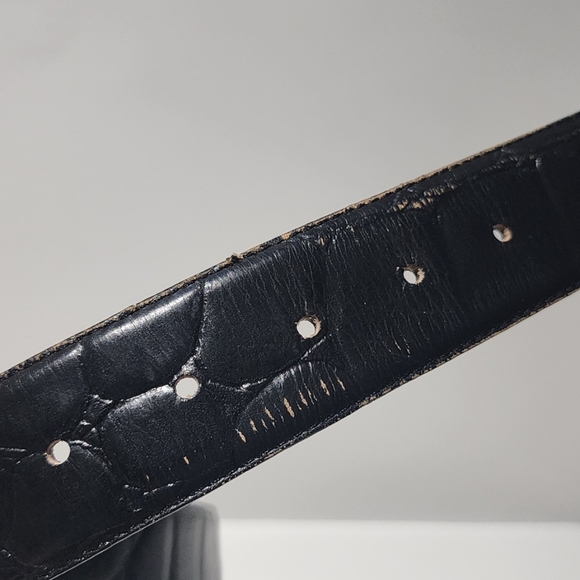 Vintage x Toledano Queen Victoria Black Leather Belt - Picture 9 of 11